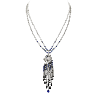 CARTIER- Panther collection-necklace-diamonds-sapphires