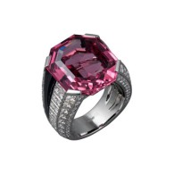 CARTIER- Royal Collection platinum-pink spinel, onyx, diamonds