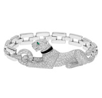 CARTIER-diamond onyx panther bracelet