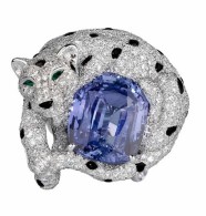 CARTIER-panther_ onyx sapphire emerald diamonds ring