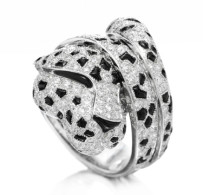 CARTIER_Onyx_diamond panther ring