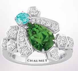 CHAUMET-Bee my love ring-tsavorite garnet-diamonds