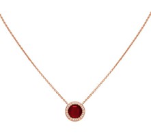CHAUMET-Class One Croisière pendant-diamonds and cabochon garnet