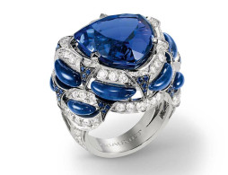 CHAUMET-Lumieres d’Eau ring-tanzanite-sapphires-lapis lazuli-diamonds