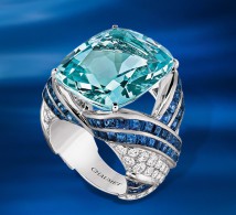 CHAUMET-Lumière d'eau Collection-ring-Aquamrine-diamonds-sapphires