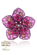 CHOPARD-Disney collection-Mulan Brooch-rubellite-rubies-pink sapphires-spinels -tourmalines