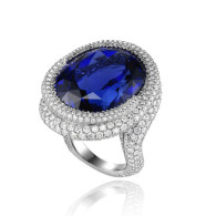 CHOPARD-Red Carpet collection- ring-tanzanite-diamonds