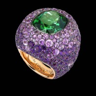 DE GRISOGONO-Collection Melody of Colours ring-sapphires-Tourmaline-améthysts