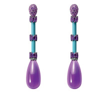 DE GRISOGONO- Melody of Colours collection-diamonds-amethysts-turquoise