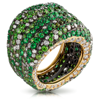 FABERGE-Passion verte ring-Demantoide-tsavorite