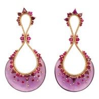 FERNANDO JORGE-earrings-rhodolite-amethysts-rubies