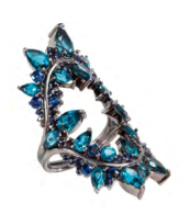 FERNANDO JORGE-ring-sapphires-London blue Topaz