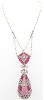 French collar-belle epoque-pearls-diamonds-pink topaz-irca 1910