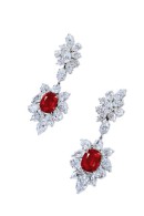 HARRY WINSTON-16.64ct pair burmese rubies-diamonds
