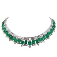 HARRY WINSTON-Colombian Emerald-Diamond-Necklace