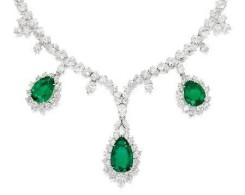 HARRY WINSTON-Diamonds-Colombian Emerald-Necklace