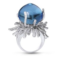 HARRY WINSTON-Sapphire-diamond-ring