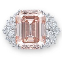 HARRY WINSTON-diamond-orangy pink diamond 12.93 carats