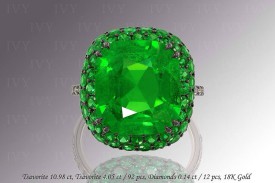 IVY-Tsavorite 10.98ct-diamonds-gold