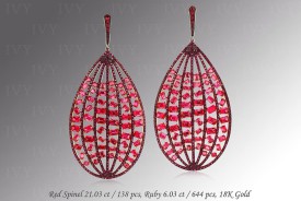 IVY-red spinel-ruby-gold