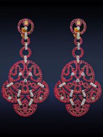 JACOB & CO-Lace Earrings-Rubies-Diamonds