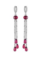 JACOB & CO--platinum-rubellite-drop earrings-rubellites-diamonds