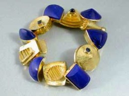JEFF & SUSAN WISE-Bracelet-Gold-Lapis Lazuli-Sapphires