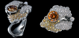 JEWELLERY THEATRE-Cloud collection-ring-white gold-cognac diamonds-white diamonds