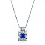 JOSEPH JEWELRY-Diamond-Blue Sapphire-Pendant