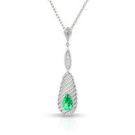 KAT FLORENCE-MUZO Colombian Emerald collection-necklace-Emeralds-diamonds-white gold