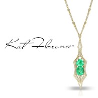 KAT FLORENCE-MUZO Colombian Emerald collection-necklace-Emeralds-diamonds-yellow gold