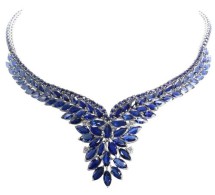 KAT FLORENCE-Magnificient Jewels-White Gold-Necklace-Burmese Sapphire-Diamond