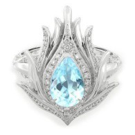 KAT FLORENCE-Sping collection 2015-Ring-Paraiba tourmaline-Diamonds-white gold