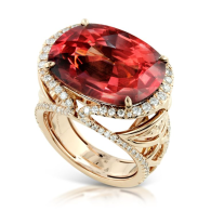 KAT FLORENCE-Winter 2014 collection-Ring-Malawi garnet-yellow gold-diamonds