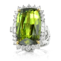 KAT FLORENCE-Winter 2014 collection-Ring-Sphene-white gold-diamonds