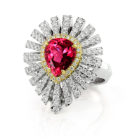 KAT FLORENCE-Winter 2014 collection Ring-Spinel-yellow gold-white gold-diamonds