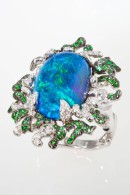 KATHERINE JETTER-black opal-diamond-emerald-ring
