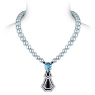 LOUIS VUITTON-Acte V The Escape Long Island high jewellery necklace- Burmese sapphire-grey Tahitian pearls-onyx diamonds
