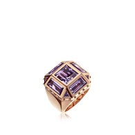 LOUIS VUITTON-Emprise ring-pink gold-amethyst