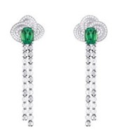 LOUIS VUITTON-Voyage dans le temps-Fleur d'éternité-Tourmaline-diamond-earrings