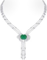 LOUIS VUITTON-Voyage dans le temps-Fleur d’éternité necklace-green tourmaline-diamonds