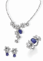 MELLERIO DITS MELLER-Luxuriante set Medicis Collection-sapphires-diamonds