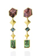 MUNSTEINER-Earrings-tourmalines-yellow gold