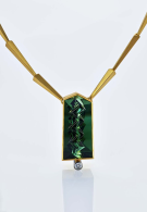MUNSTEINER-Necklace-green tourmaline-diamonds