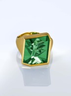 MUNSTEINER-Ring-green tourmaline-gold