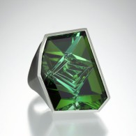 MUNSTEINER-Ring platinum-tourmaline