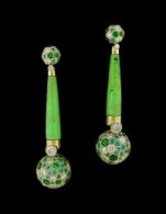 NICOLAS VARNET-Diamond-Gaspeite-Paraiba-Tsavorite-Earrings