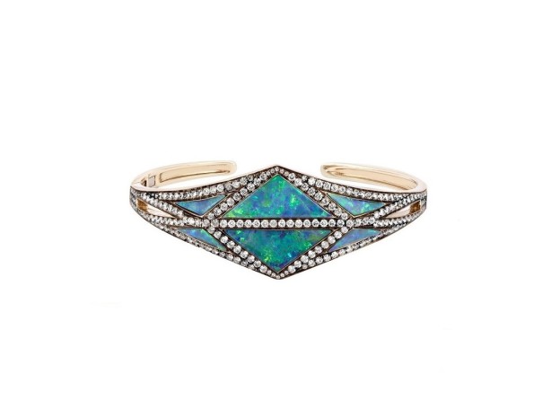 NOOR FARES-bracelet-diamonds-black opal