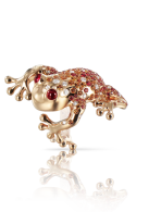 PASCALE BRUNI-Animalier Collection Ring-red gold-yellow gold-orange sapphires-rubies-diamonds