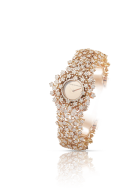 PASCALE BRUNI-Flower Time collection Watch-pink gold-diamonds-sapphire crystal